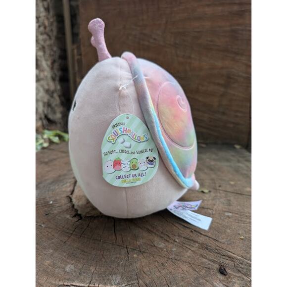SQUISHMALLOW: Silvina the snail 8" NWT plush pink soft pillow toy - Picture 2 of 5